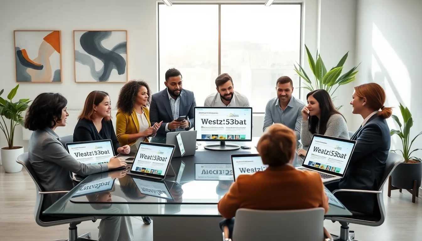 diverse team discussing software applications in a modern office.